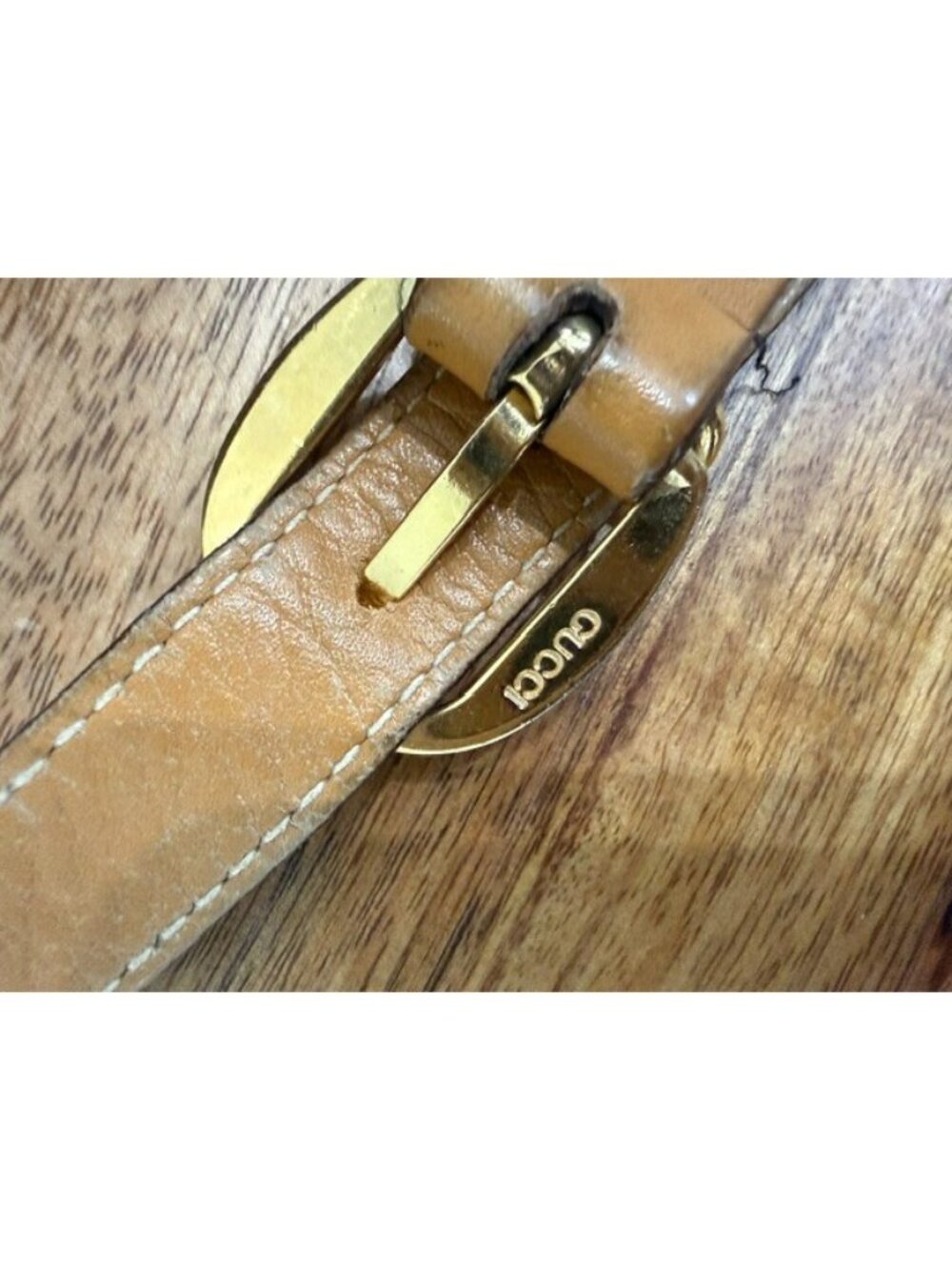 Gucci Micro GG Monogram Adjustable Shoulder Canvas Bag Beige Tan Crossbody Vtg - Picture 13 of 16